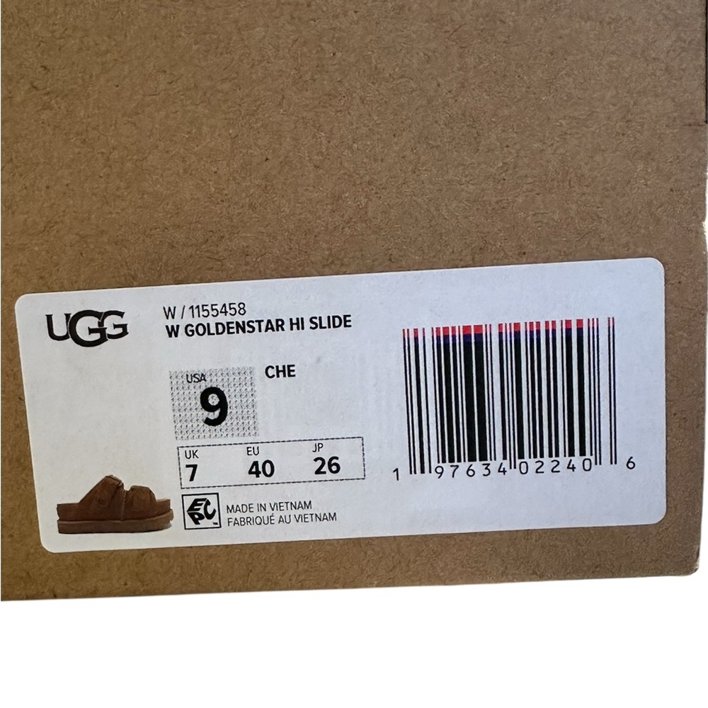 UGG Goldenstar Hi Slide Sand Platform Sandal Women's US size 9 - Picture 8 of 9